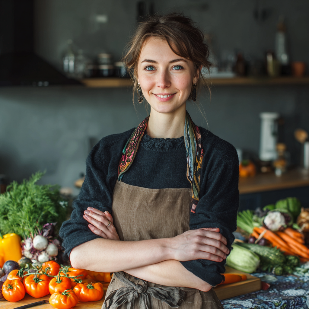 Content elderly Ukrainian man practicing mindful eating and meal planning consultation with nutritionist
